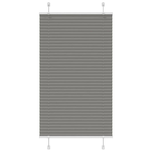 Jaluzea plisată Antracit 75x150 cm Lățime țesătură 74,4 cm