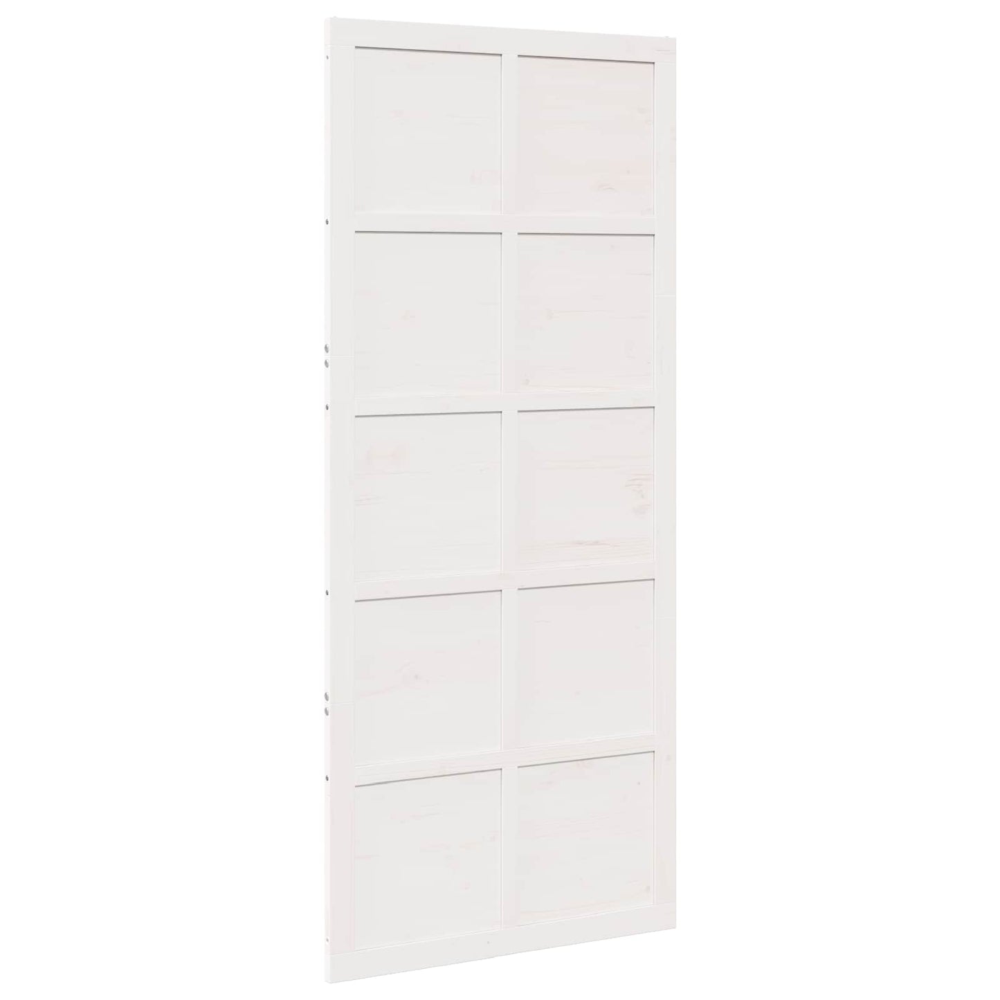Ușă hambar Alb 90 x 2,5 x 208 cm Lemn masiv de pin
