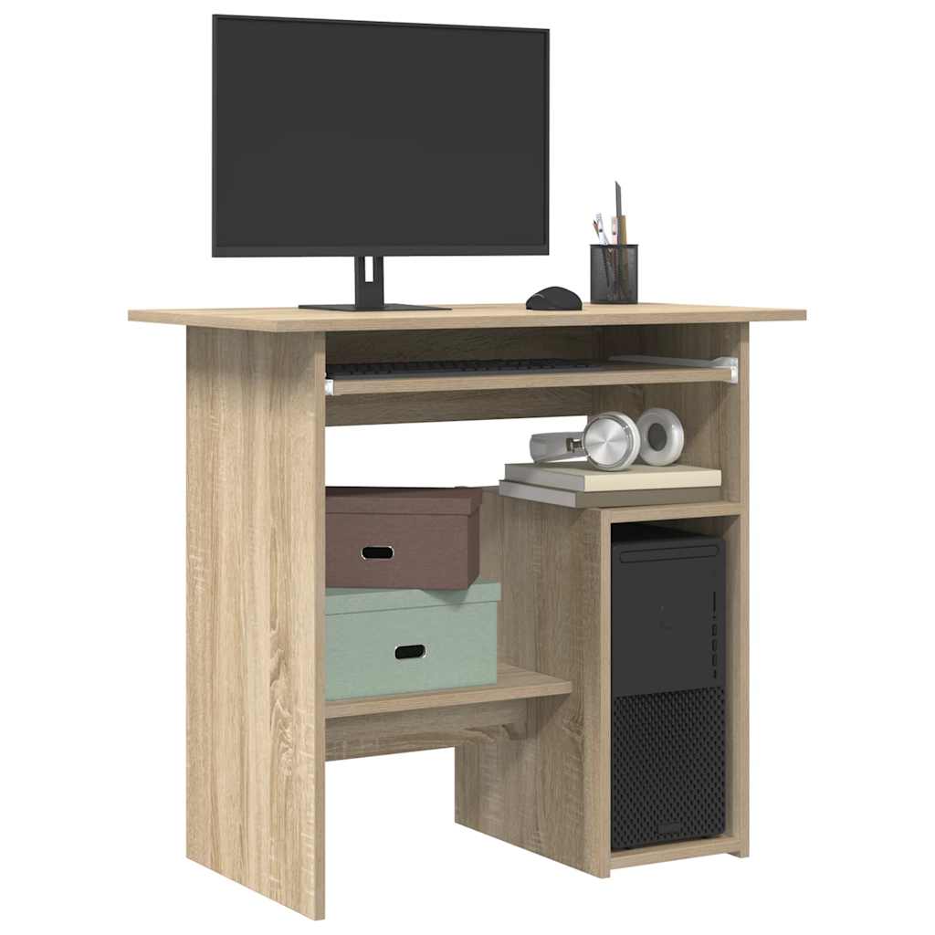 Birou, stejar sonoma, 80x45x74 cm, lemn prelucrat