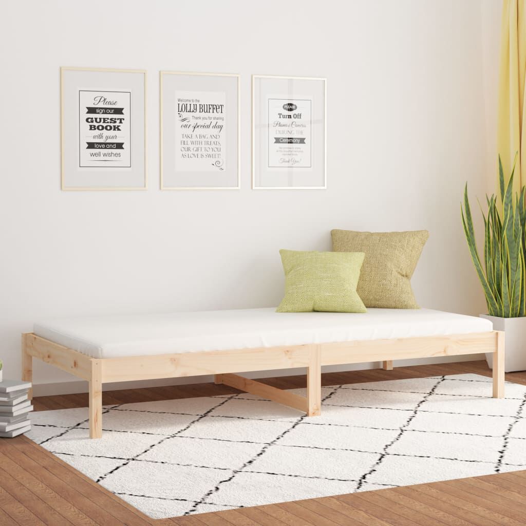 Pat de zi Single, 90x190 cm, lemn masiv de pin