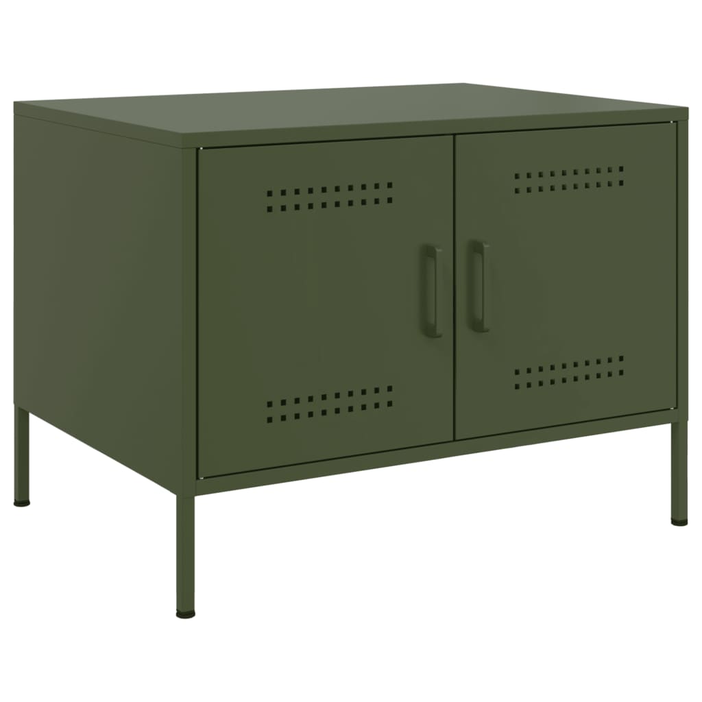 Comoda , verde măsliniu, 68x50x50,5 cm, oțel
