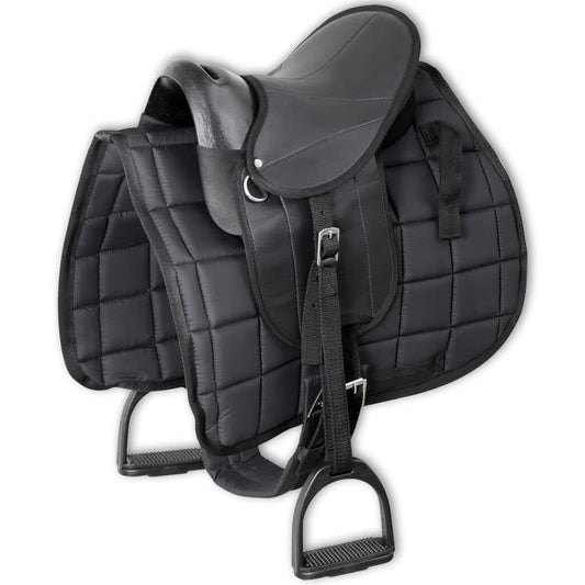 Set șa ponei 10", negru