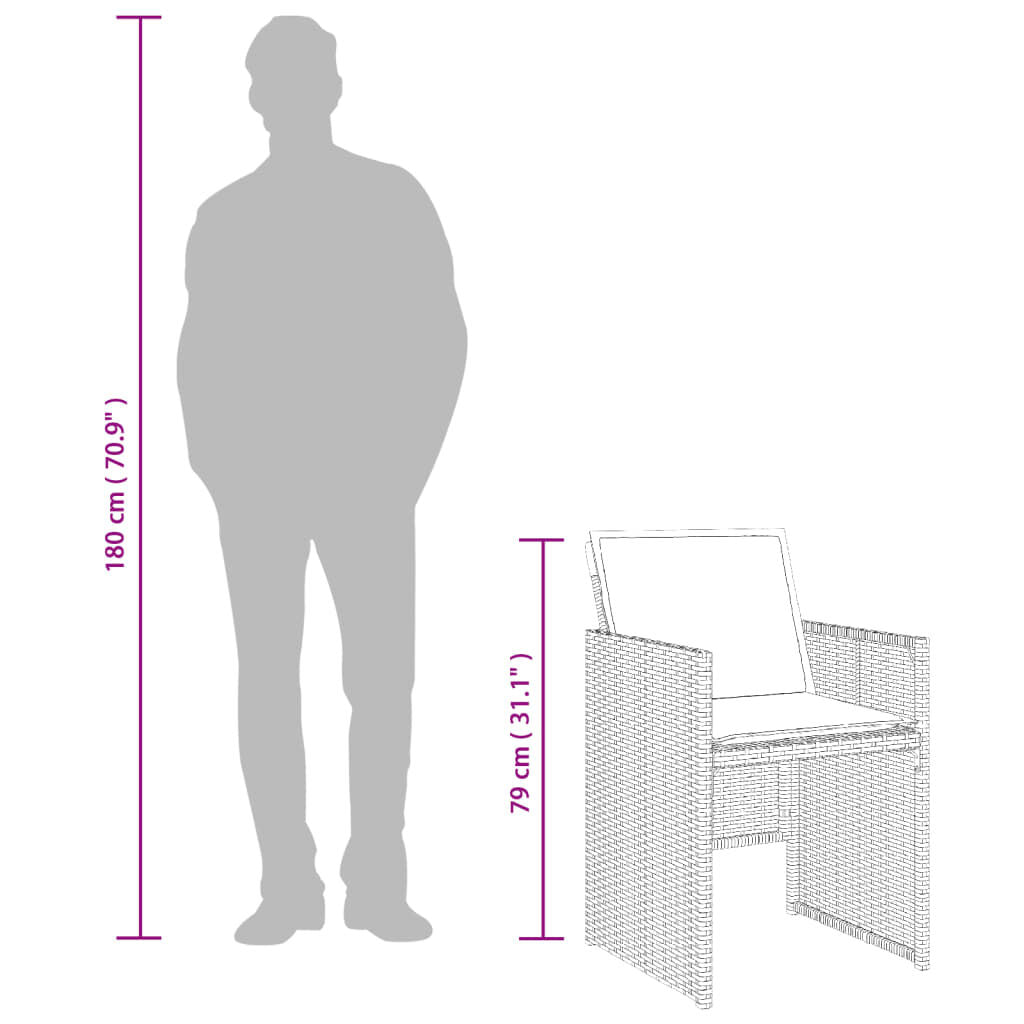 Set mobilier de grădină cu perne, 5 piese, bej, poliratan