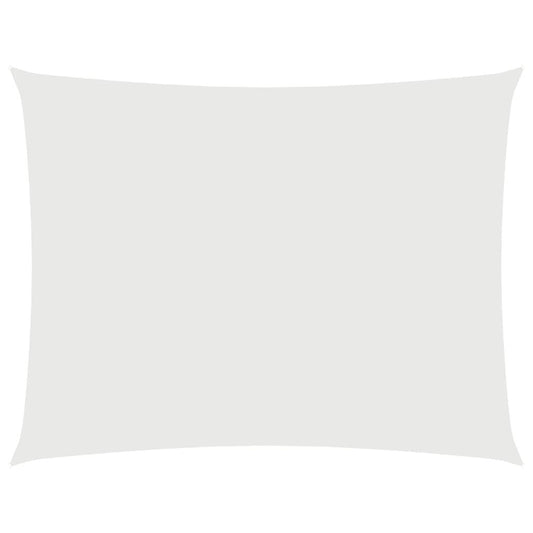 Pânză de parasolar, alb, 4x5 m, țesătură oxford, dreptunghiular