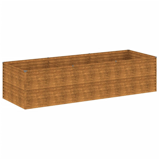 Strat înălțat de grădină, 290x100x69 cm, oțel corten