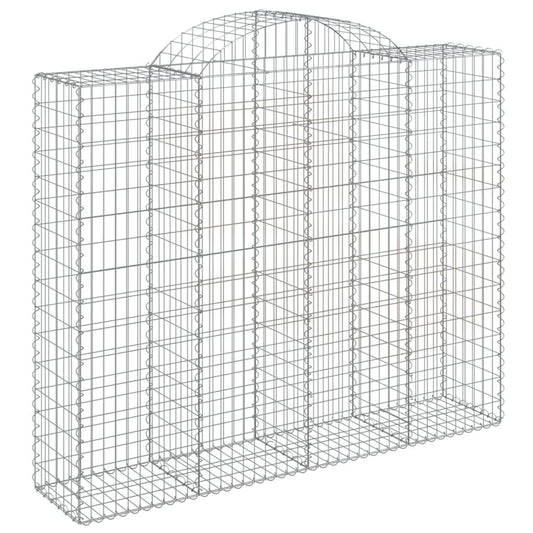 Coș gabion arcuit, 200x50x160/180 cm, fier galvanizat