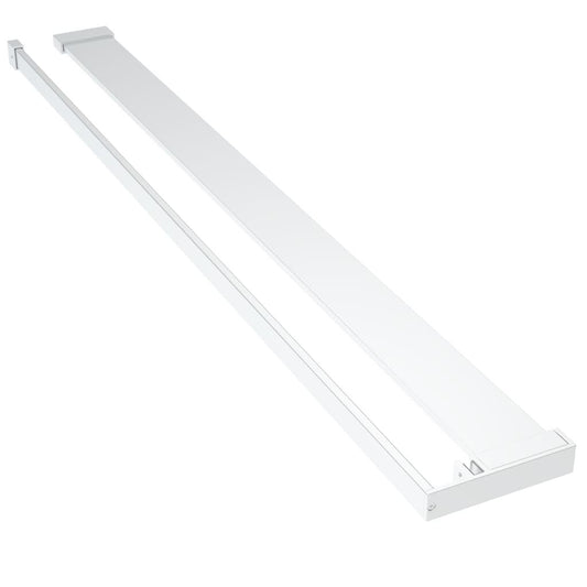 Raft de duș pentru perete cabină de duș, crom, 80 cm, aluminiu