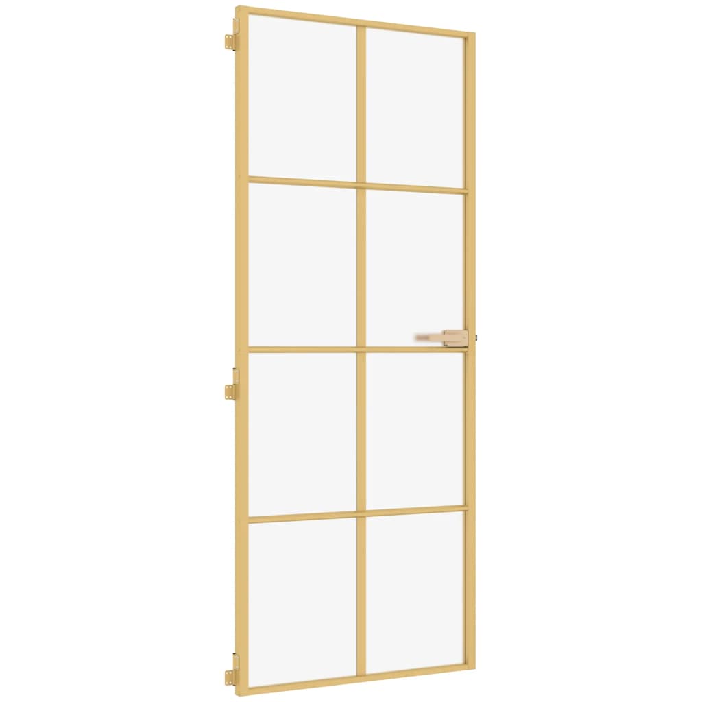 Ușă interioară Slim auriu 93x201,5cm sticlă securizată/aluminiu