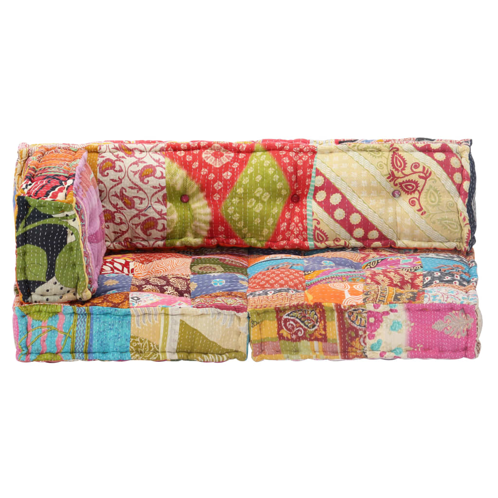 Pernă fotoliu puf, model petice, material textil