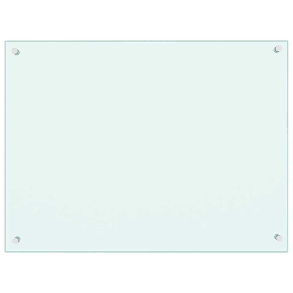 Panou antistropi de bucătărie, culoare lapte, 80x60 cm, sticlă securizată