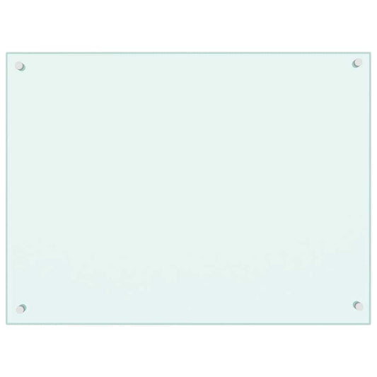 Panou antistropi de bucătărie, culoare lapte, 80x60 cm, sticlă securizată