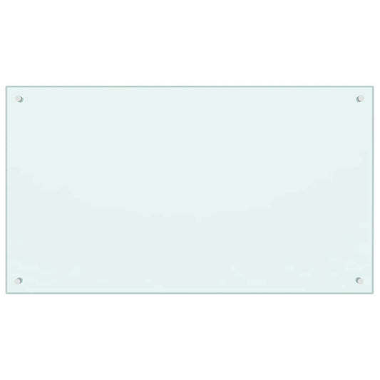 Panou antistropi de bucătărie, culoare lapte, 100x60 cm sticlă securizată