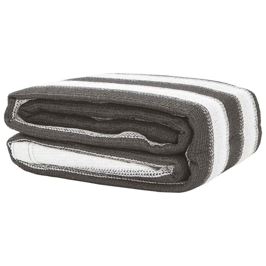 Covor cort, antracit și alb, 400x800 cm, HDPE