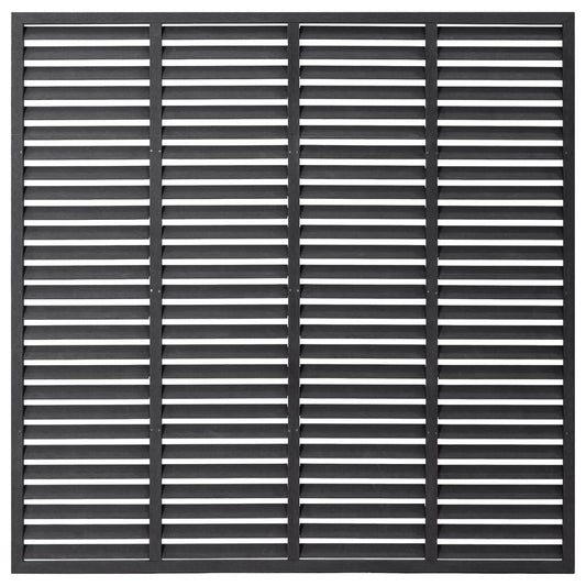 Gard tip oblon, gri, 180x180 cm, WPC