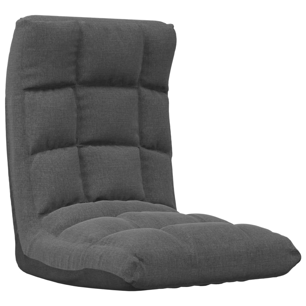 Scaun pliabil de podea, gri închis, textil
