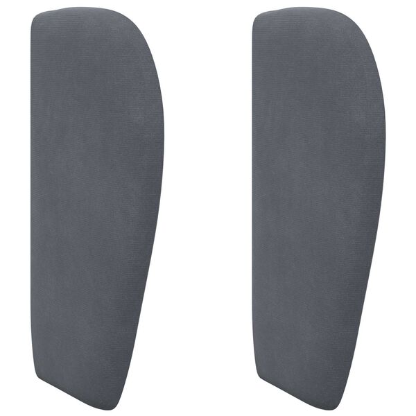 Ureche pentru Tăblie Gri Scurt 40 x 23 x 6 cm Catifea