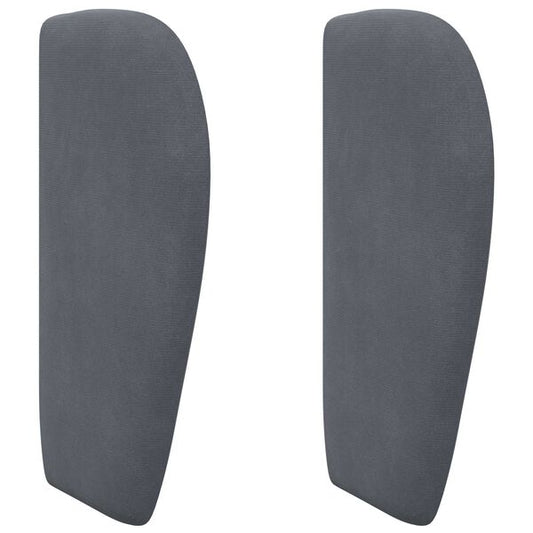 Ureche pentru Tăblie Gri Scurt 40 x 23 x 6 cm Catifea