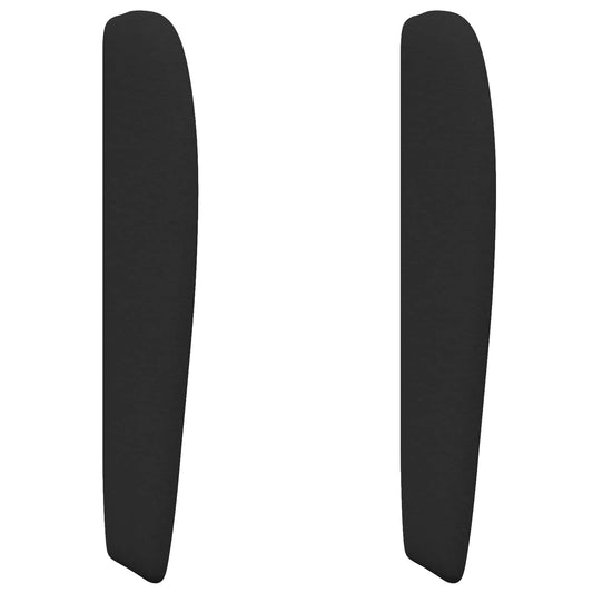 Ureche pentru Tăblie Negru 80 x 23 x 6 cm țesătură