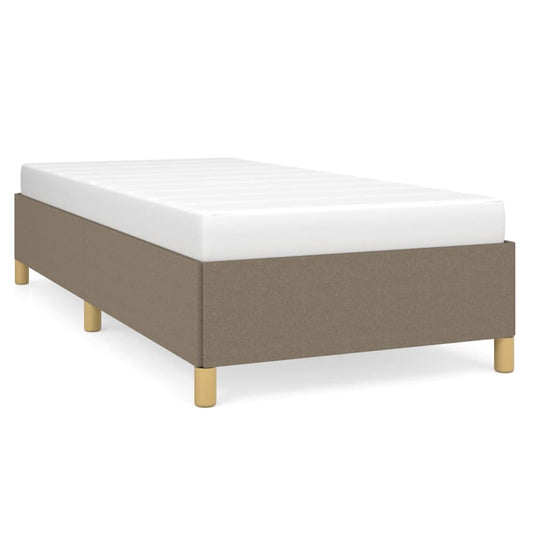 Cadru de pat fără saltea Taupe 90x200 cm țesătură