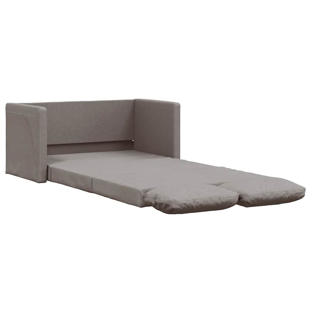 Canapea extensibilă 2 în 1, gri taupe, 112x174x55 cm, textil
