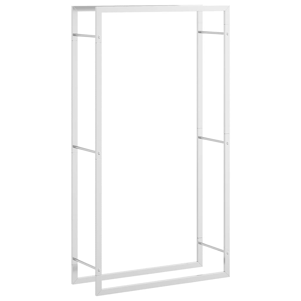 Suport pentru lemne de foc, negru mat, 50x28x56 cm, oțel
