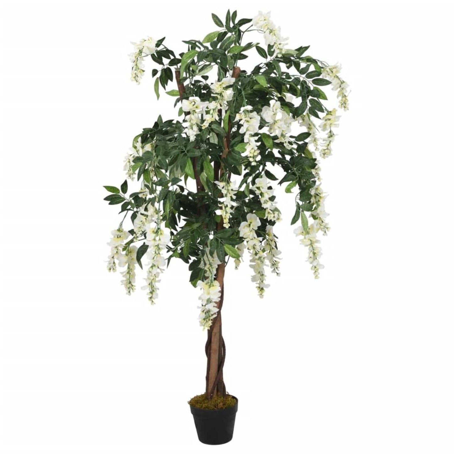 Arbore artificial wisteria 1260 frunze 180 cm verde și alb