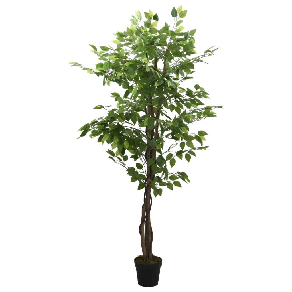 Arbore ficus artificial 630 de frunze 120 cm verde