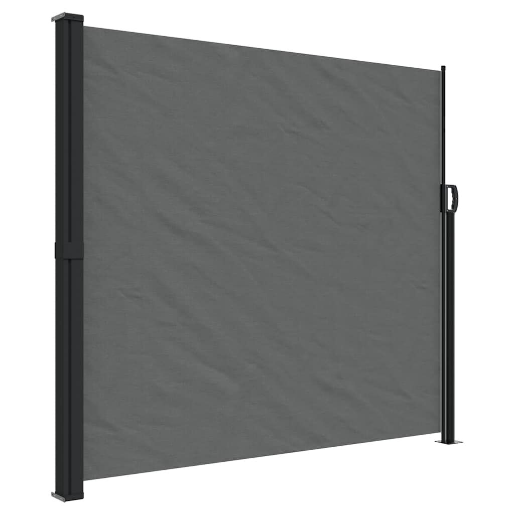 Copertină laterală retractabilă, antracit, 180x600 cm