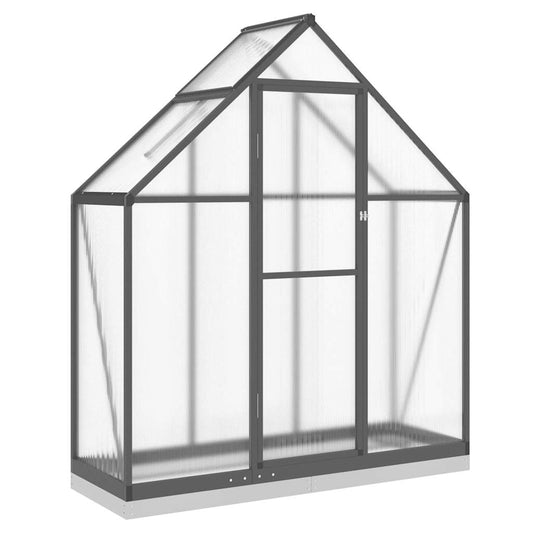 Sere cu cadru de bază, antracit, 169x58x202 cm, aluminiu