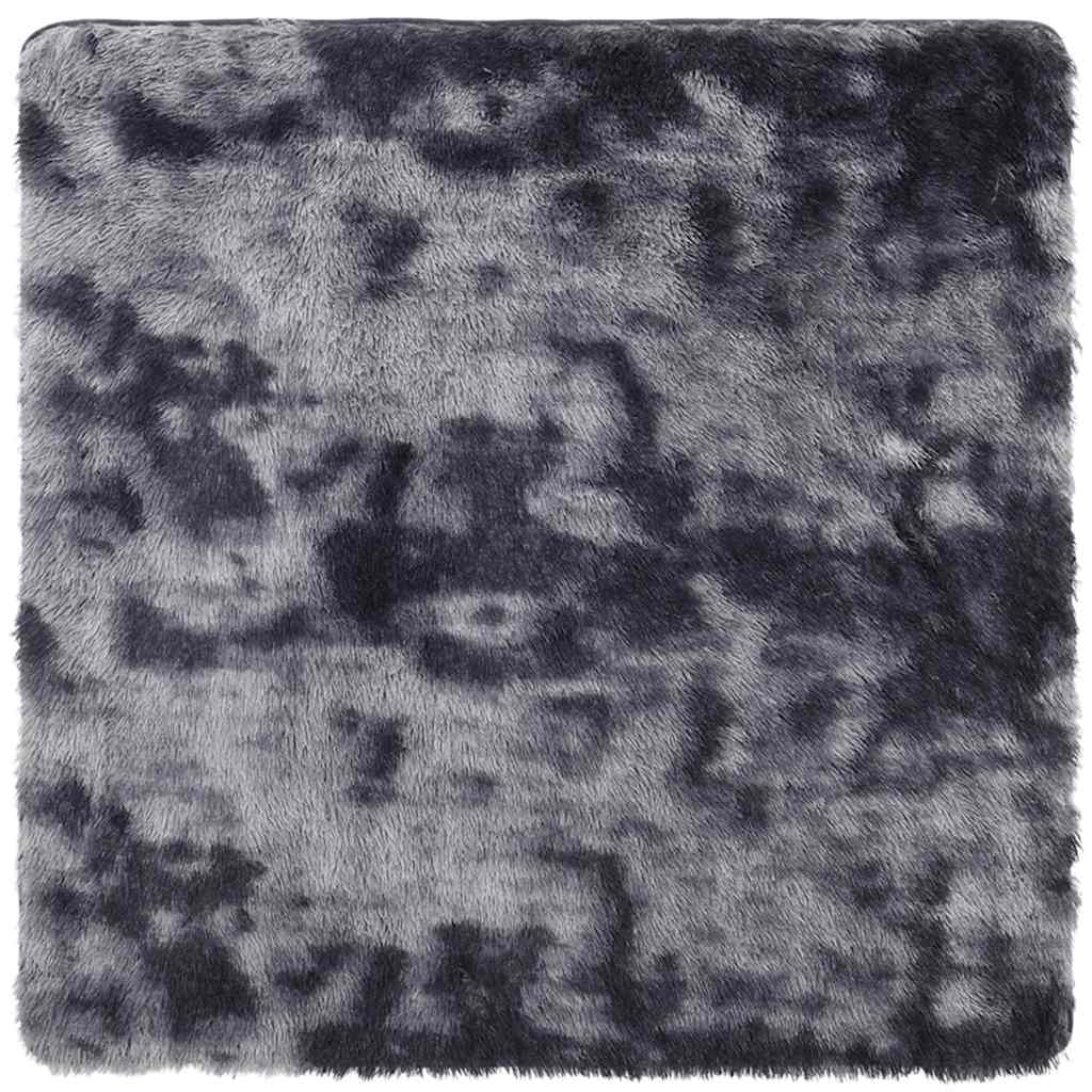 Covor shaggy cu pom înalt, NAVARRA, gri închis, 200x200 cm