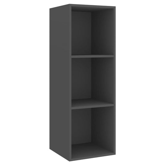 Dulap TV montat pe perete, gri, 37x37x107 cm, PAL