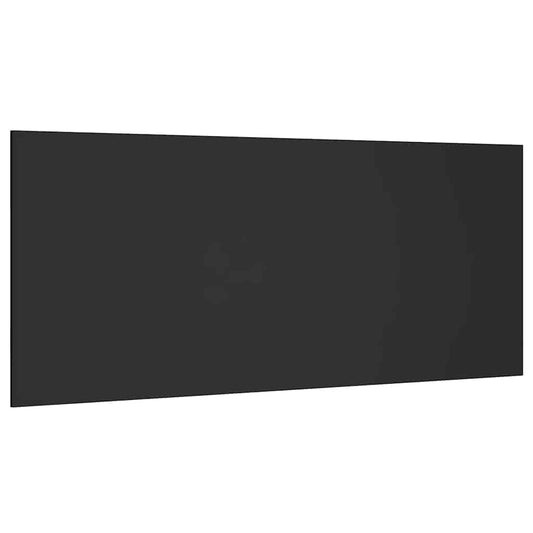 Tăblie de pat, negru, 200x1,5x80 cm, lemn prelucrat