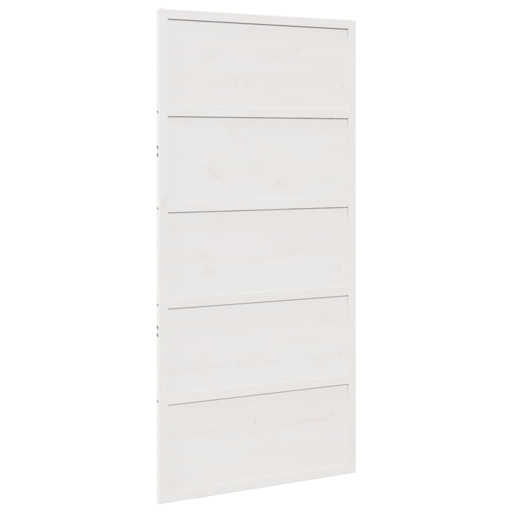 Ușă  albă 100x208 cm ,lemn masiv de pin