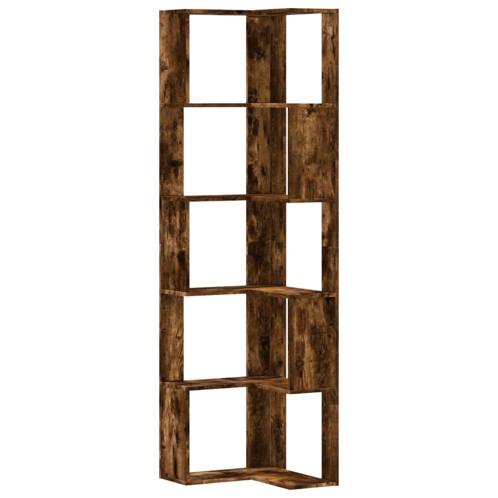 Bibliotecă 5 niveluri stejar 50x50x179cm lemn prelucrat