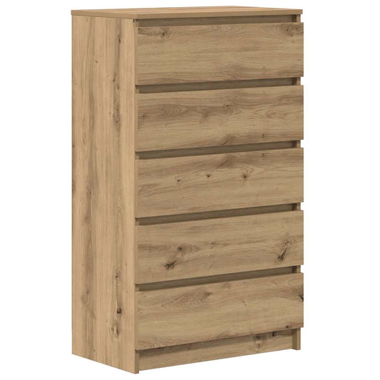 Dulap cu sertar, stejar artizanal, 60x36x103 cm, lemn prelucrat