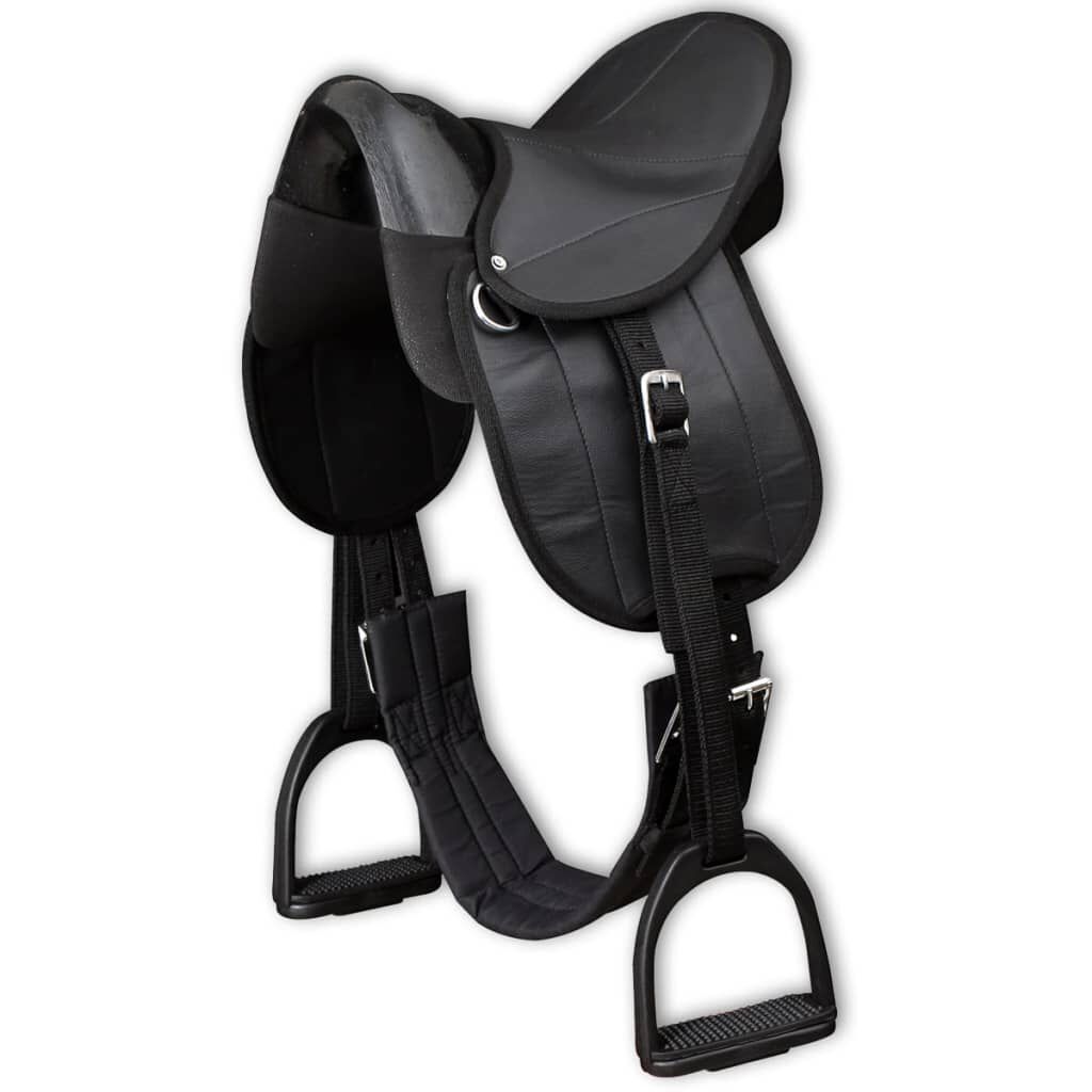 Set șa ponei 10", negru