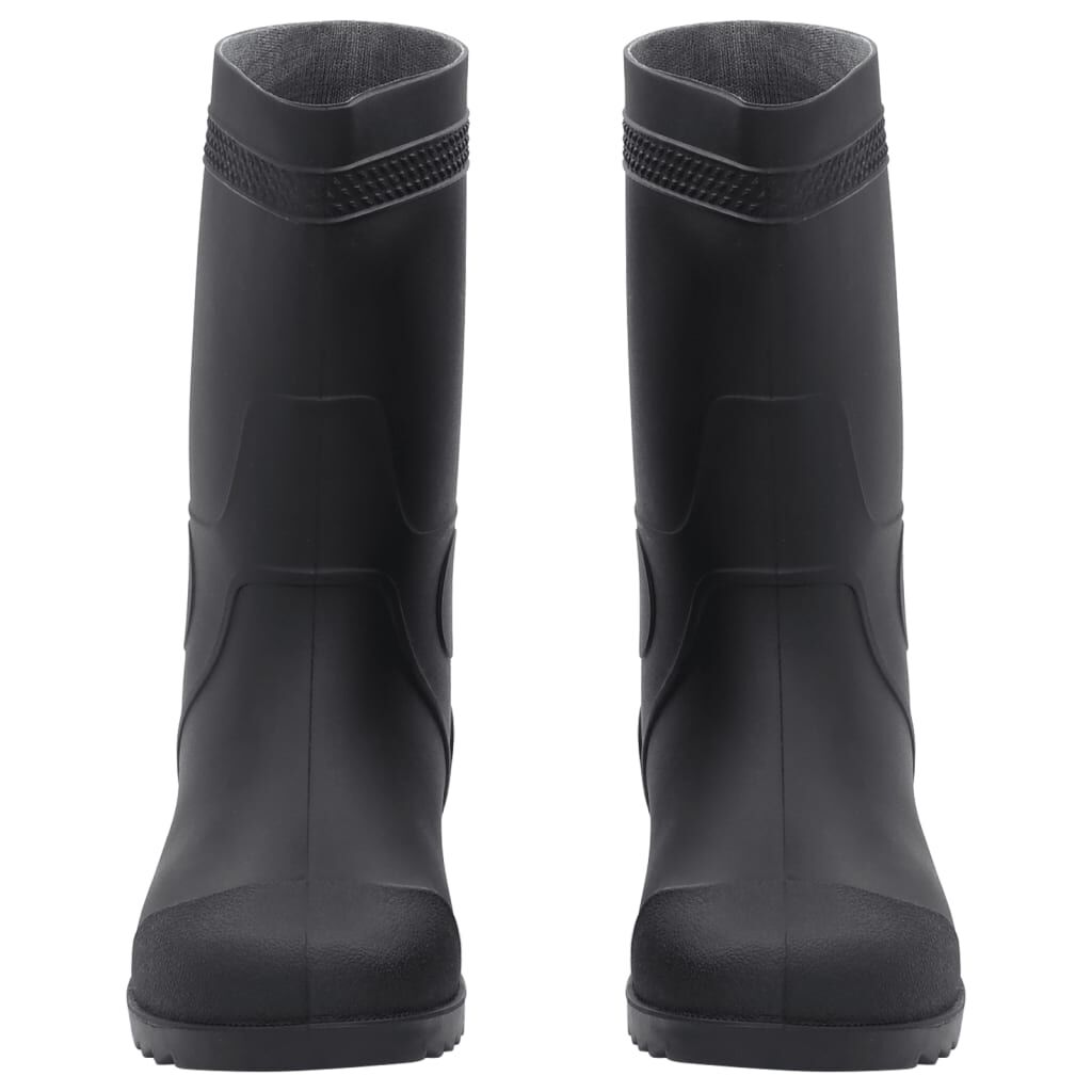 Cizme de ploaie, negru, PVC, mărime 42