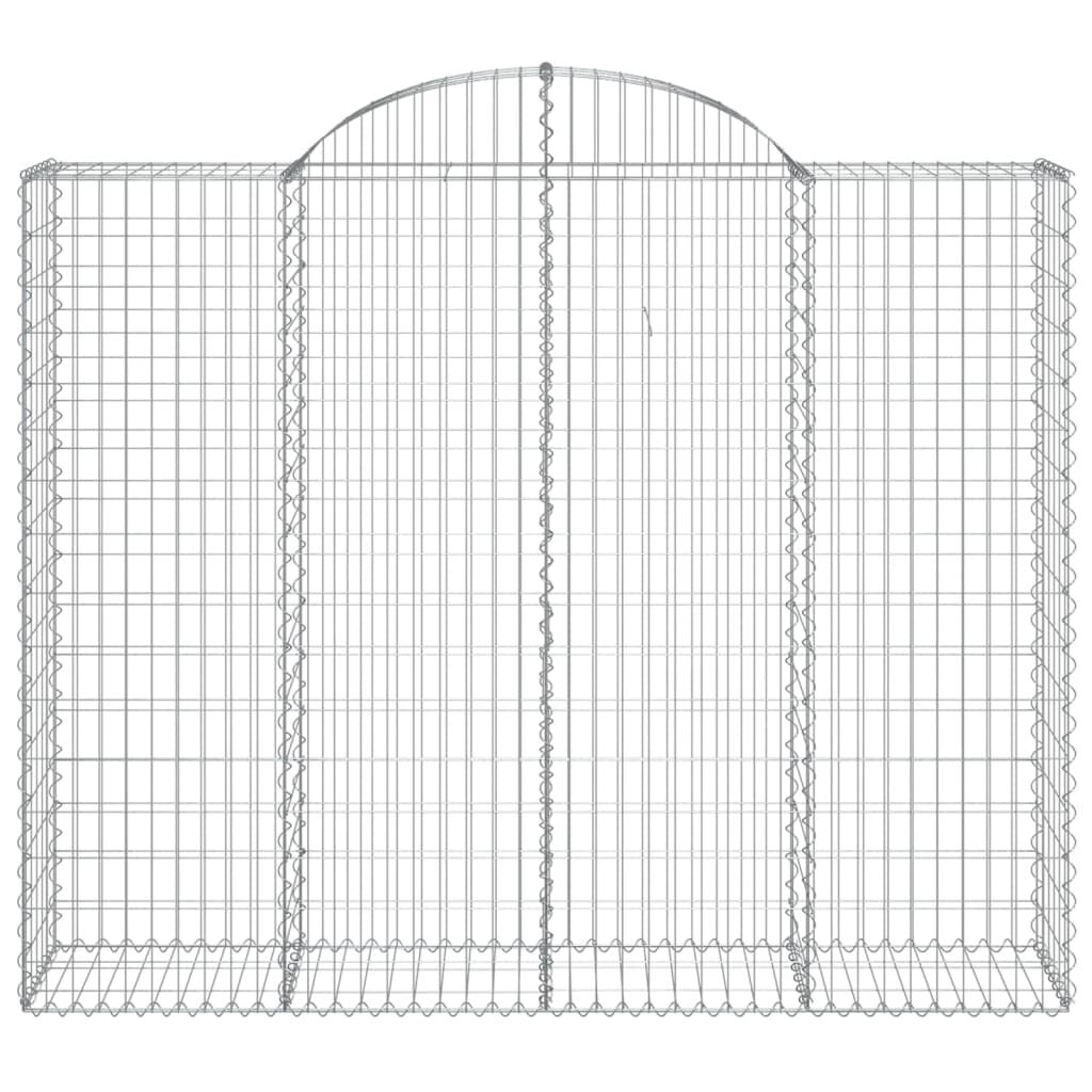 Coș gabion arcuit, 200x50x160/180 cm, fier galvanizat