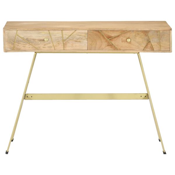 Birou de scris cu sertare, 100 x 55 x 75 cm, lemn masiv mango