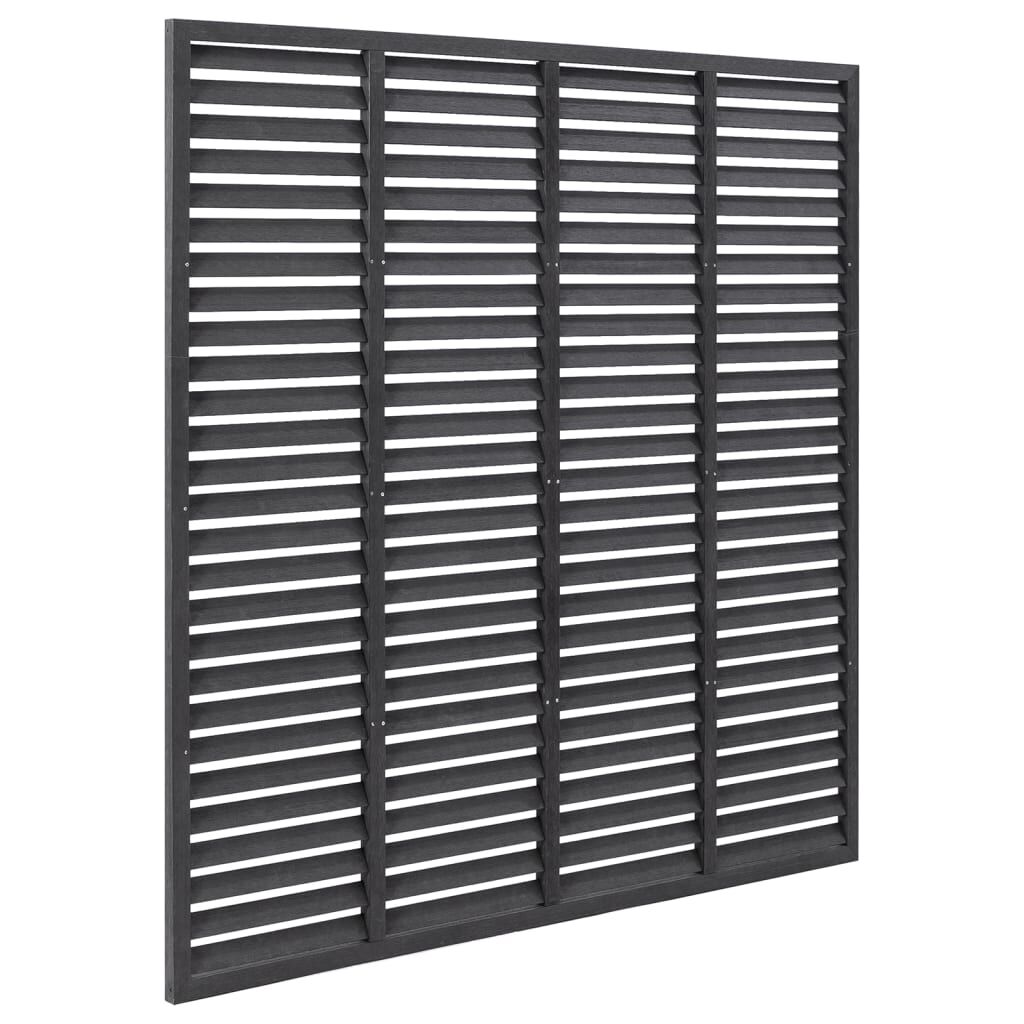 Gard tip oblon, gri, 180x180 cm, WPC