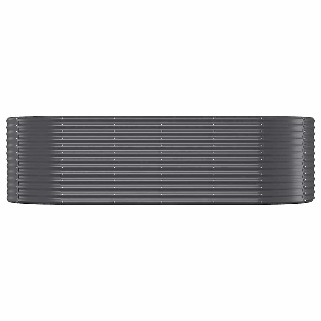 Strat înălțat grădină 249x100x68 cm oțel vopsit electrostatic