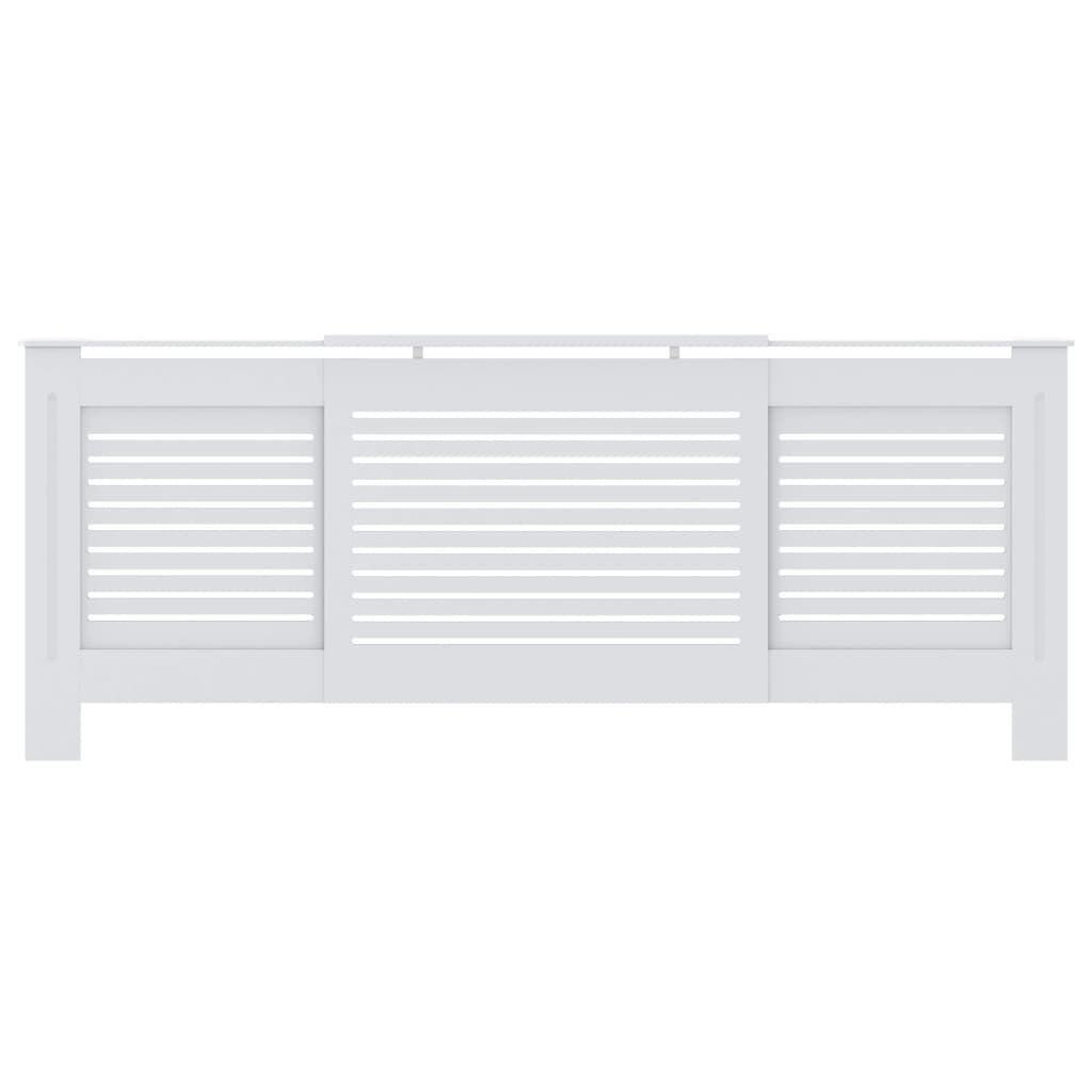 Mască pentru calorifer, alb, 205 cm, MDF