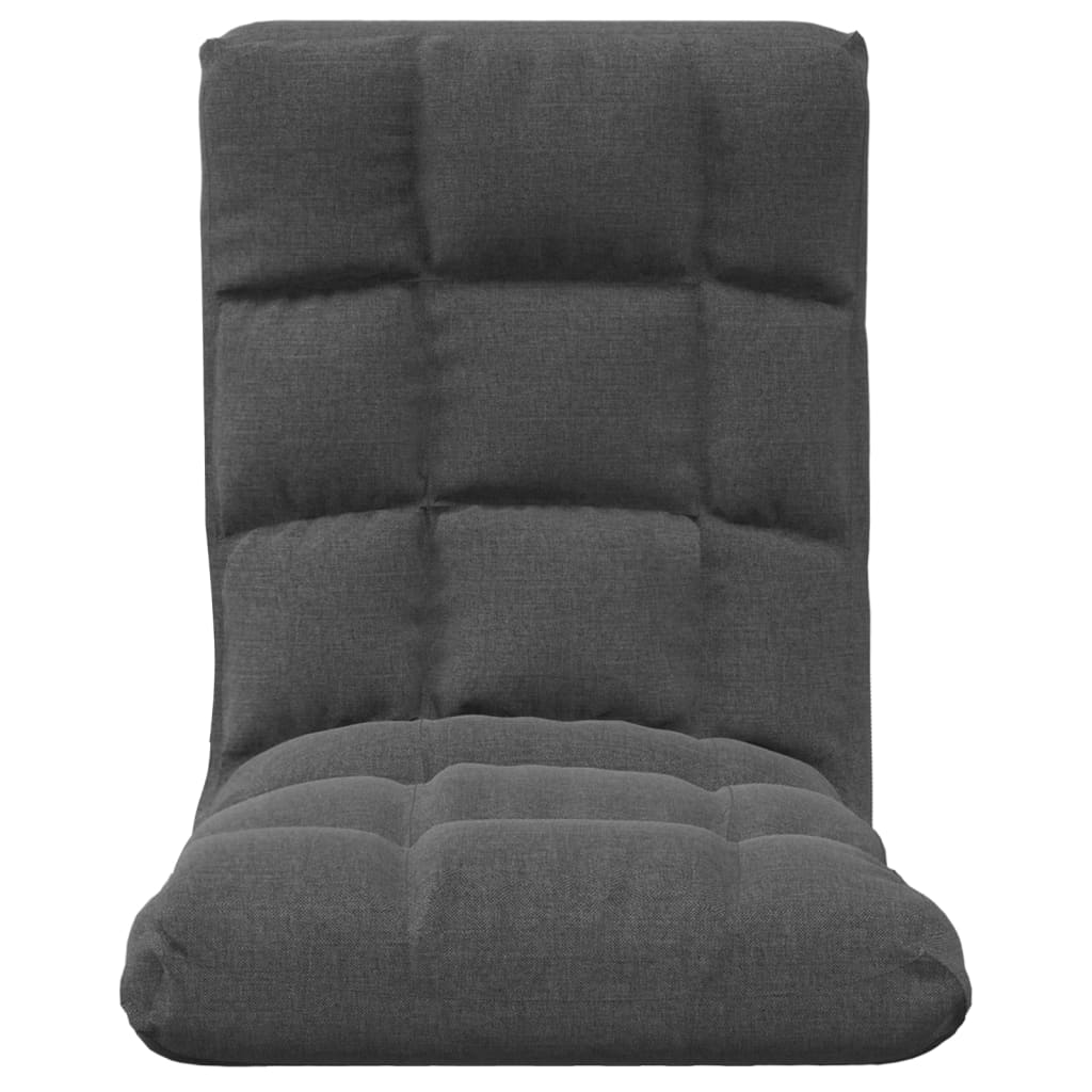 Scaun pliabil de podea, gri închis, textil