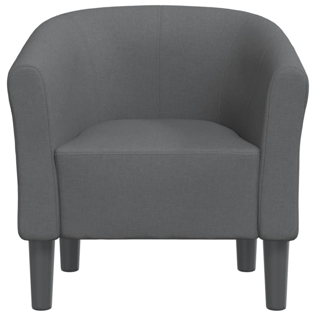 Fotoliu tip cuvă, gri închis, material textil