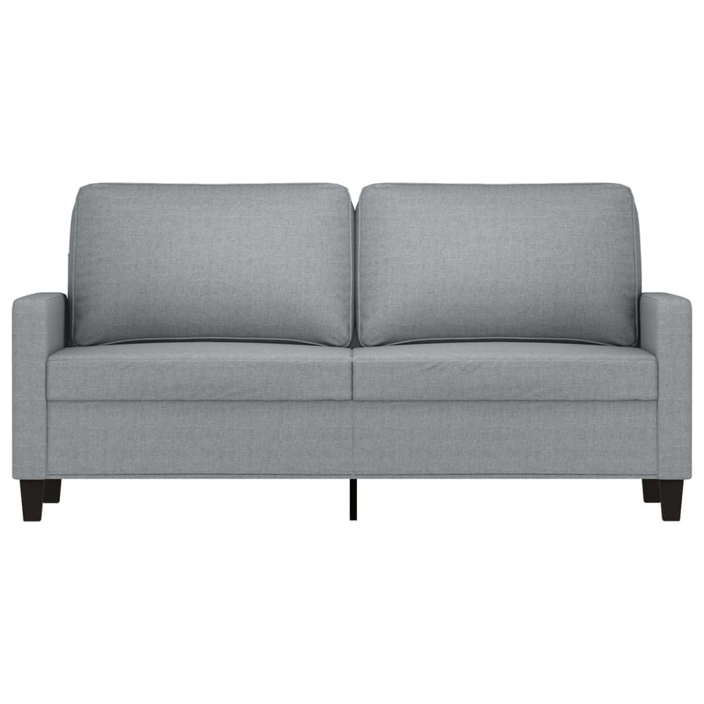 Canapea cu 2 locuri, gri deschis, 140 cm, material textil