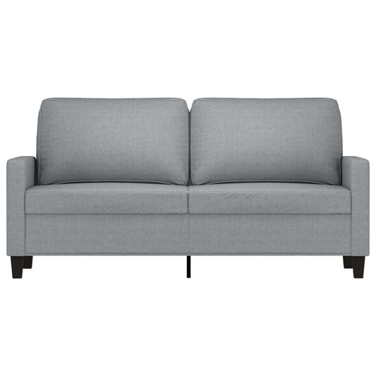 Canapea cu 2 locuri, gri deschis, 140 cm, material textil