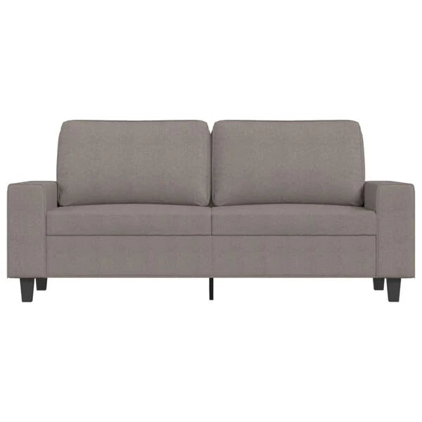 Canapea cu 2 locuri, gri taupe, 140 cm, material textil