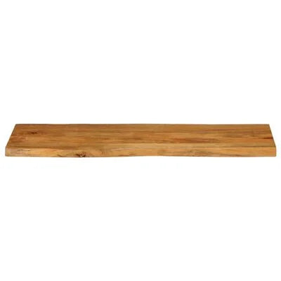Blat masă cu margini naturale, 120x36x2,5 cm, lemn masiv mango
