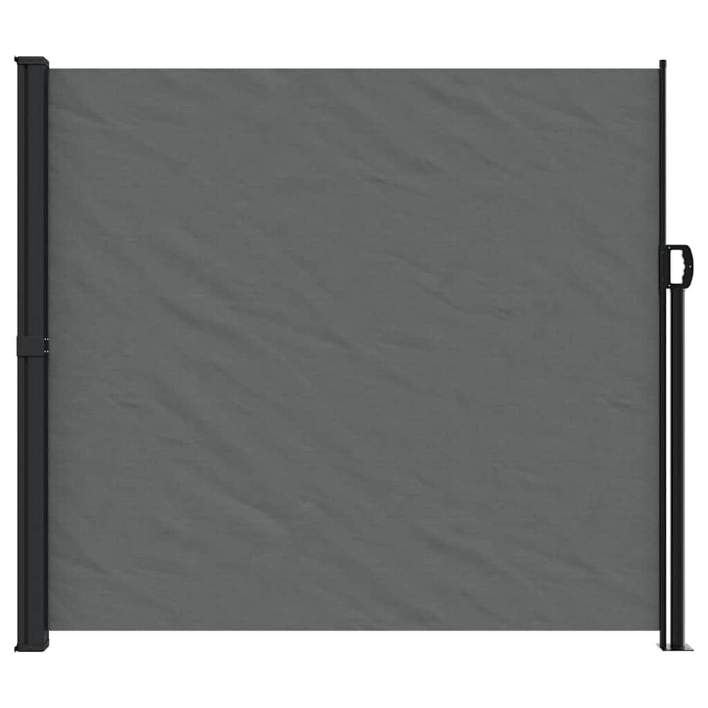 Copertină laterală retractabilă, antracit, 180x600 cm