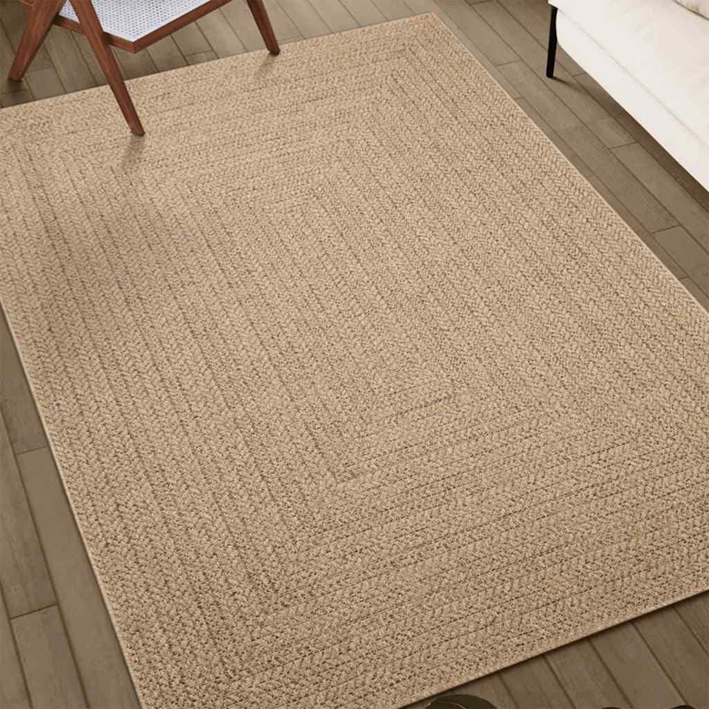 Covor ZIZUR aspect iută, 240x240cm, pentru interior și exterior